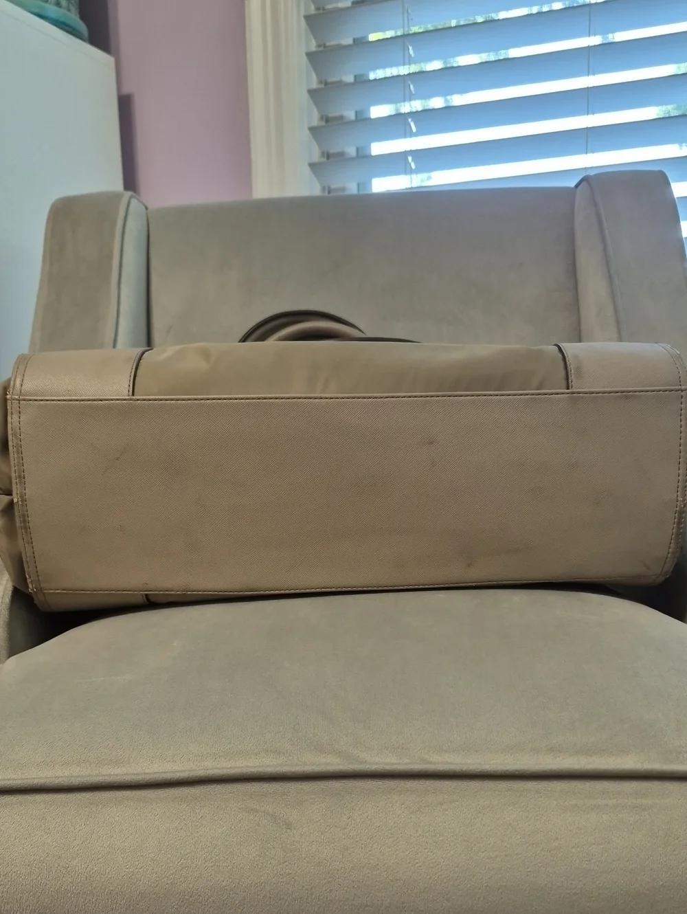 TORY BURCH Beige Taupe Logo Tote AS IS!